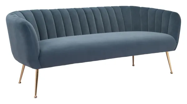 Trent Sofa - Slate Blue