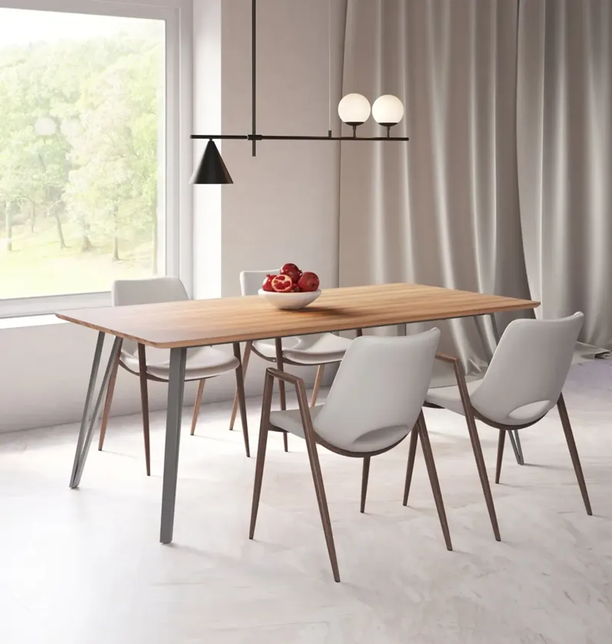 Catarina Dining Table - Light Brown