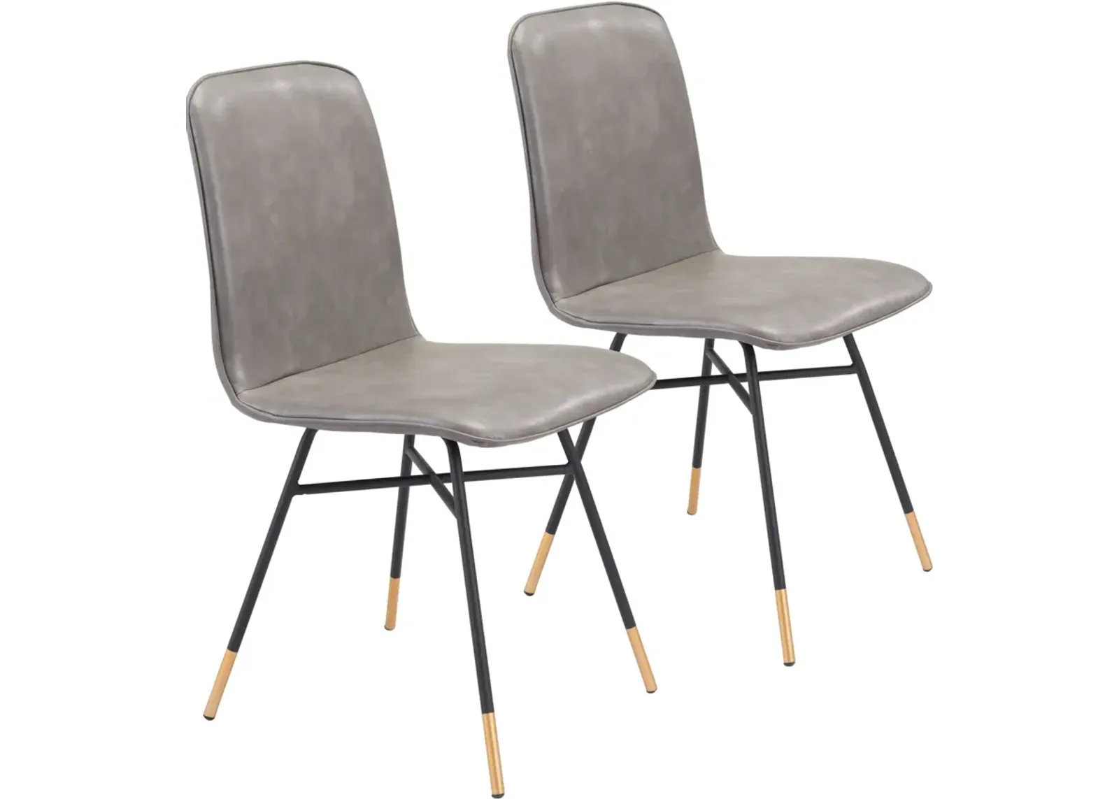 James Set of 2 Dining Chairs - Gray