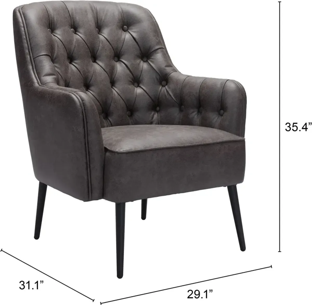 Kiley Accent Chair - Black