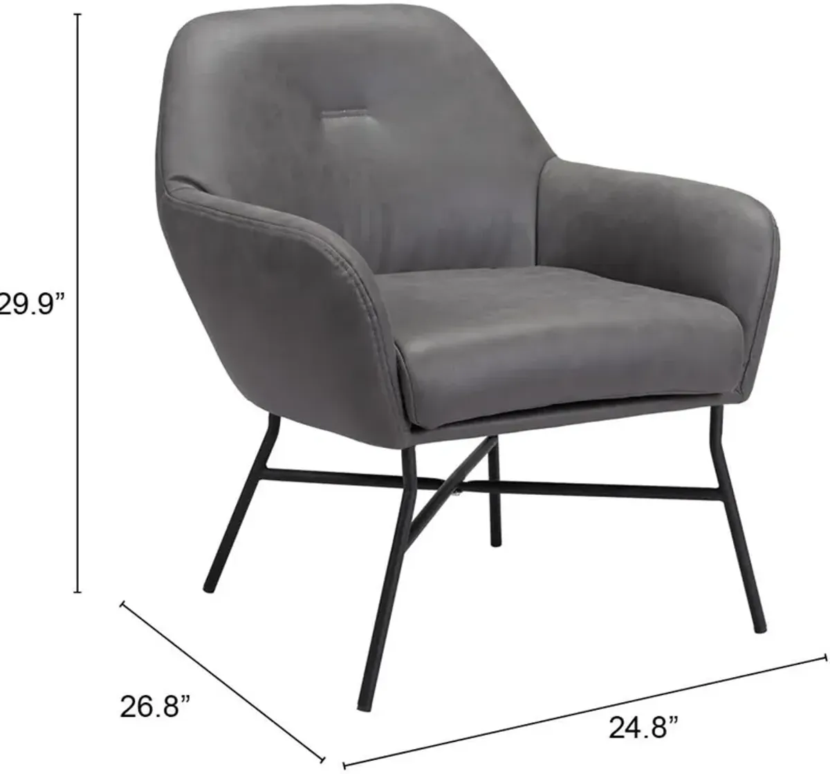 Muellen Accent Chair - Gray