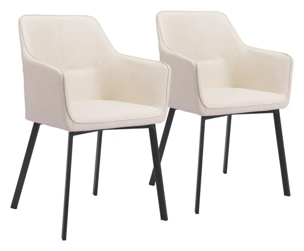Raymond Set of 2 Dining Chairs - Beige
