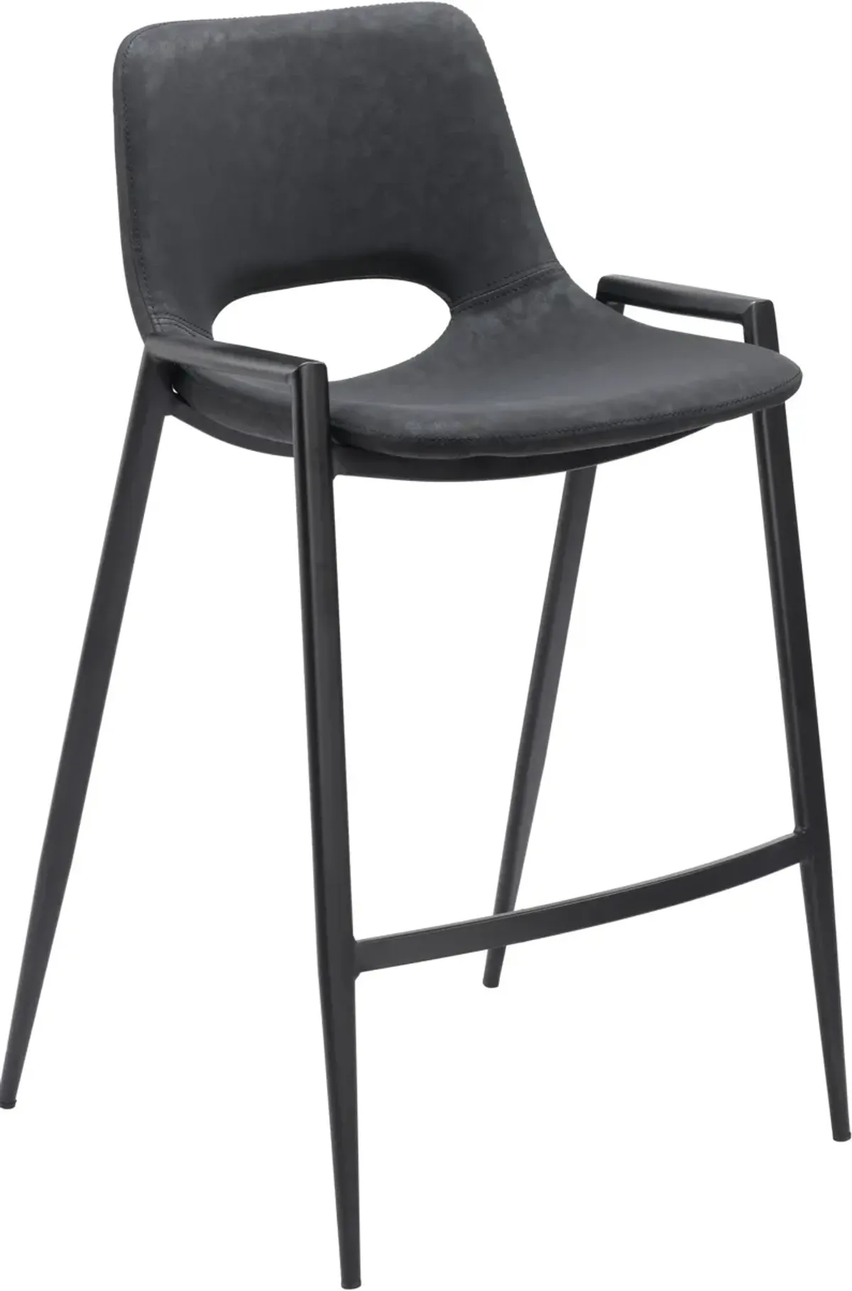 Emerson Set of 2 Counter-Height Stools - Black