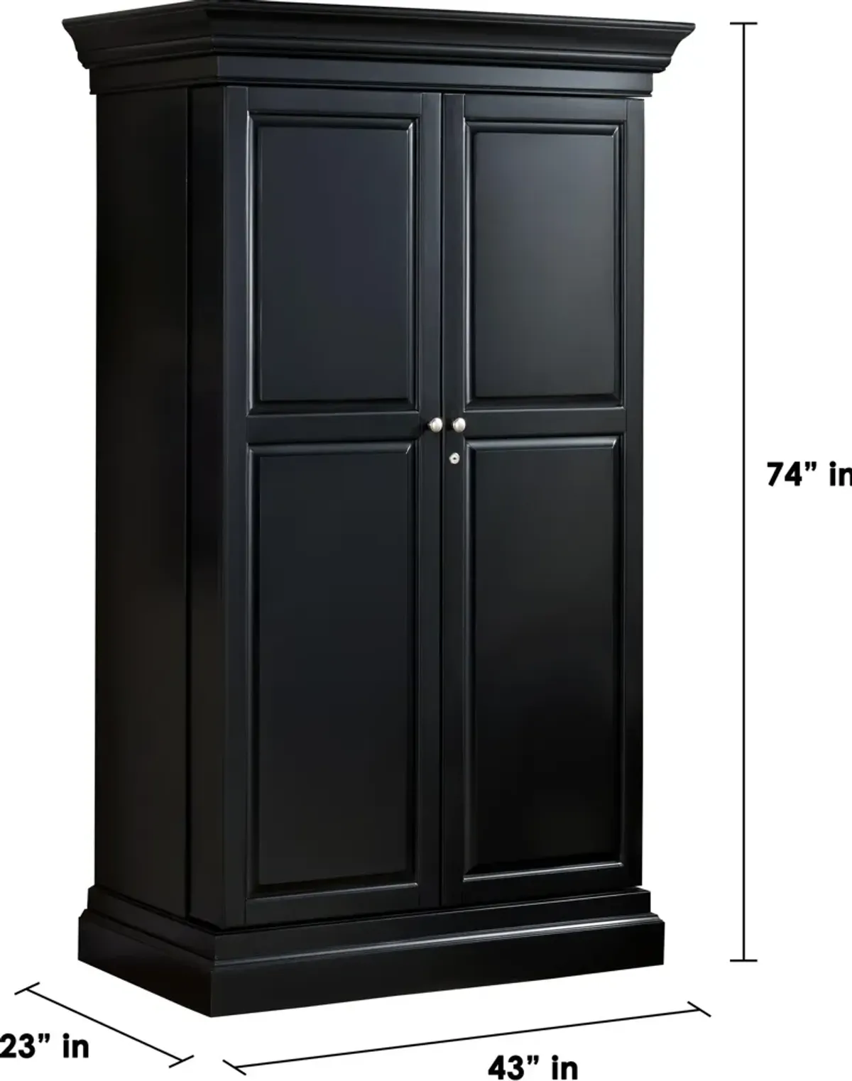 Nadini Wine and Bar Cabinet - Black