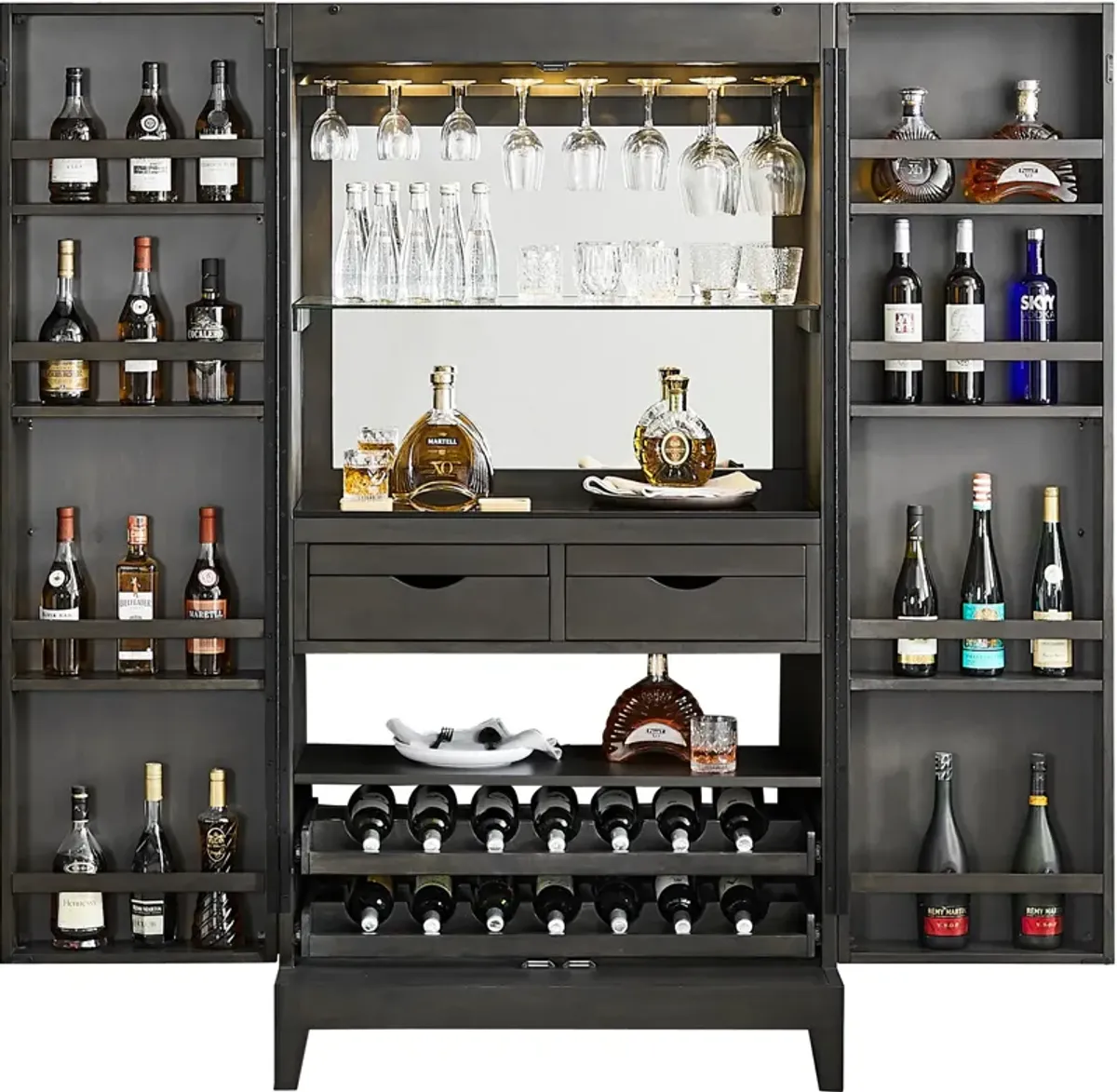 Bosonic Wine and Bar Cabinet