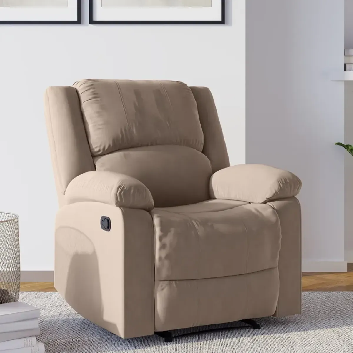 Brandon Manual Recliner -  Beige