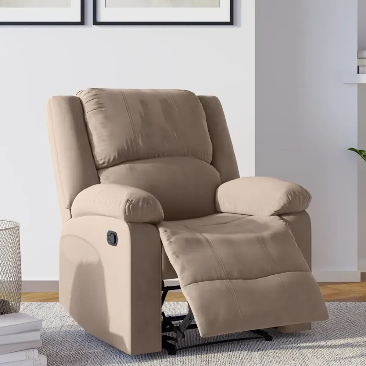 Brandon Manual Recliner -  Beige