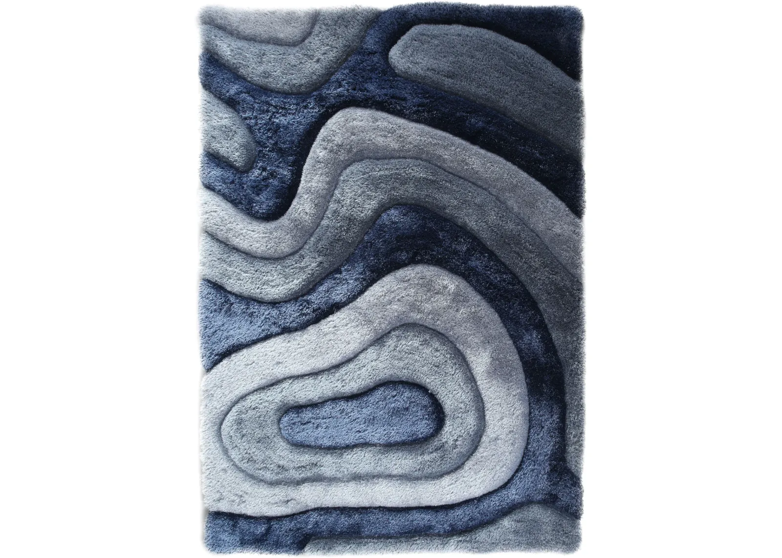 Bayou 5' x 7' Area Rug - Gray/Light Gray/Blue