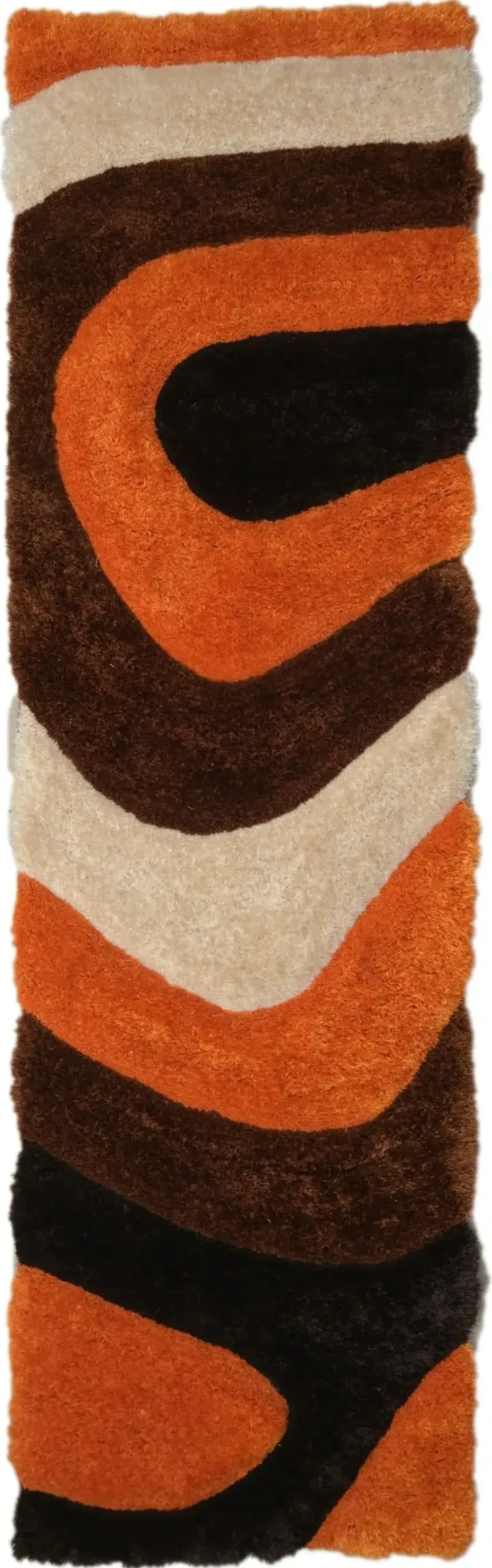 Bayou 2' x 8' Runner - Orange/Brown/Beige