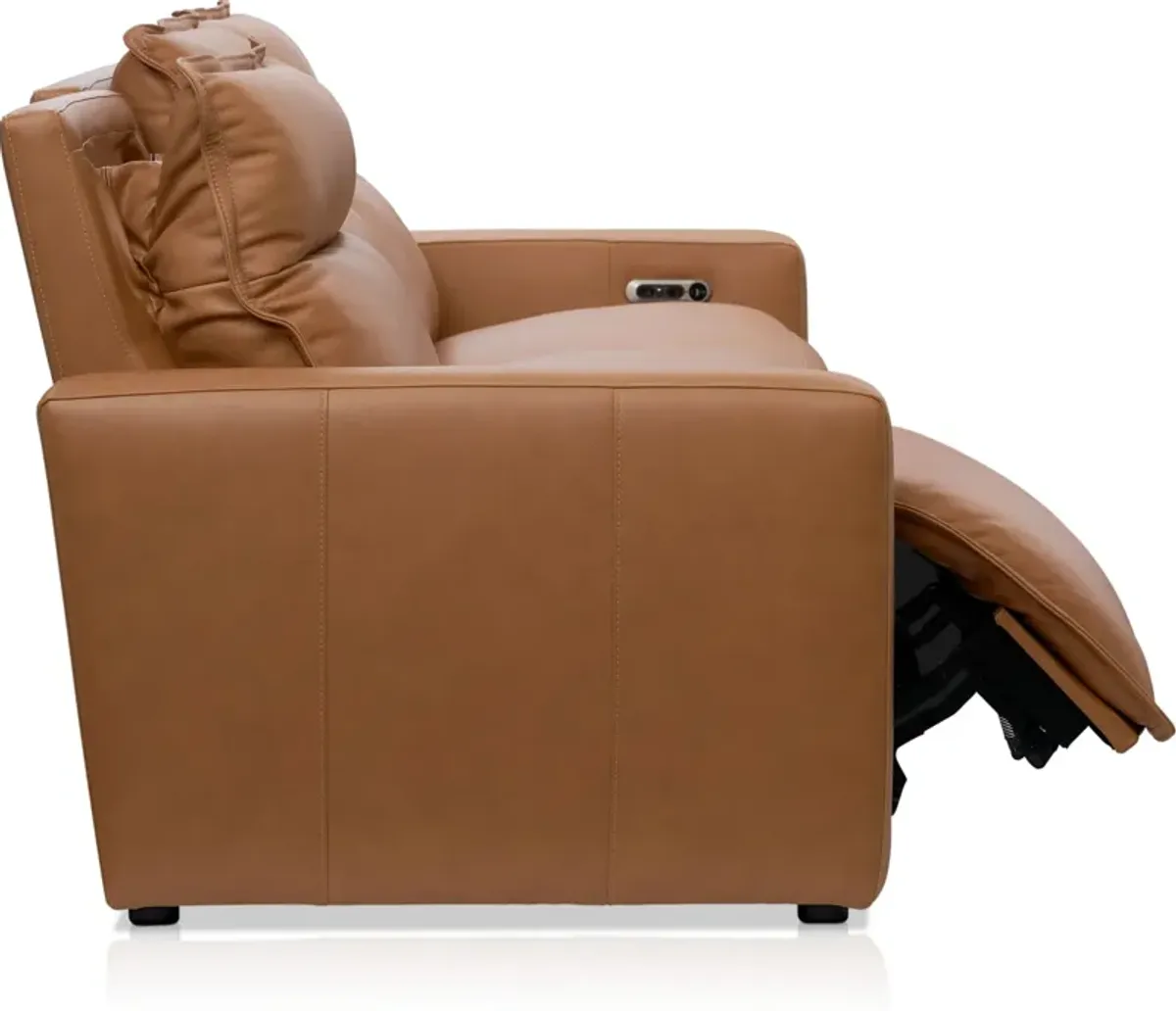 Napa 3-Piece Dual-Power Reclining Sofa - Saddle