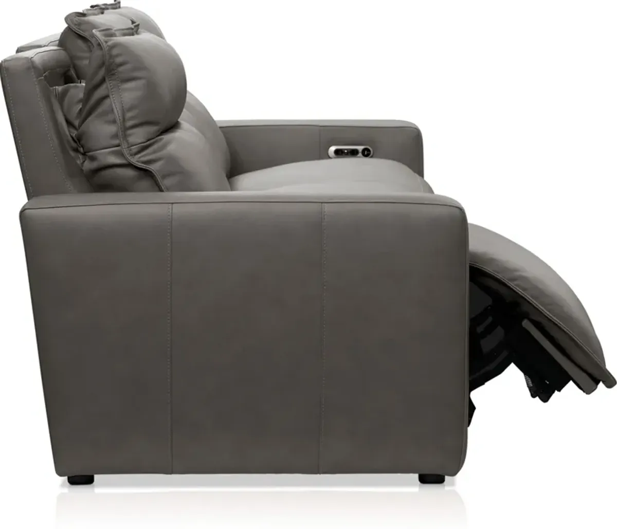 Napa 3-Piece Dual-Power Reclining Sofa - Charcoal