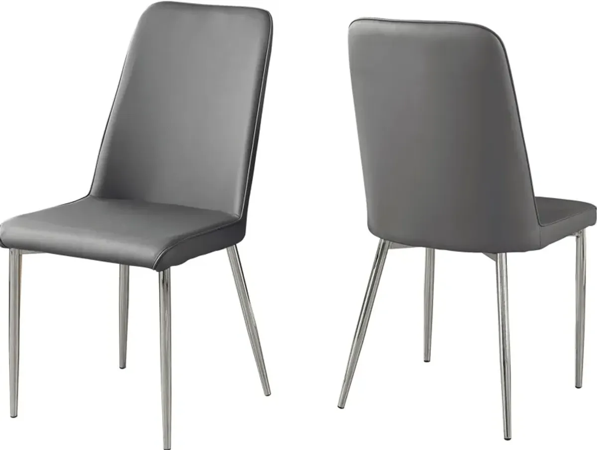 Morris Set of 2 Dining Chairs - Gray