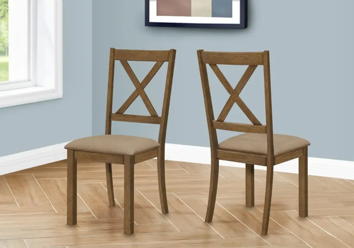 Martina Set of 2 X-Back Dining Chairs