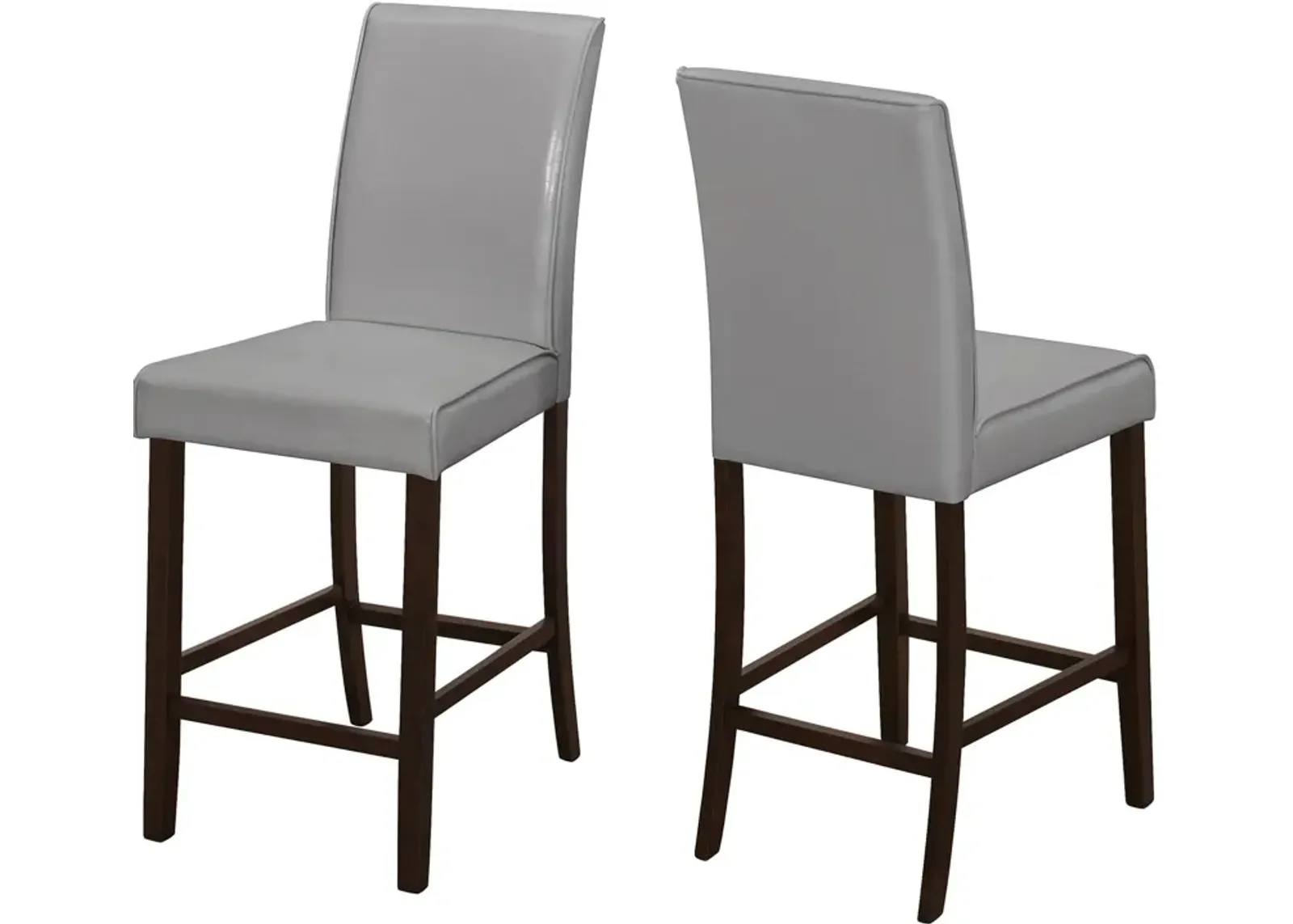 Nicholson Set of 2 Counter-Height Stools - Gray