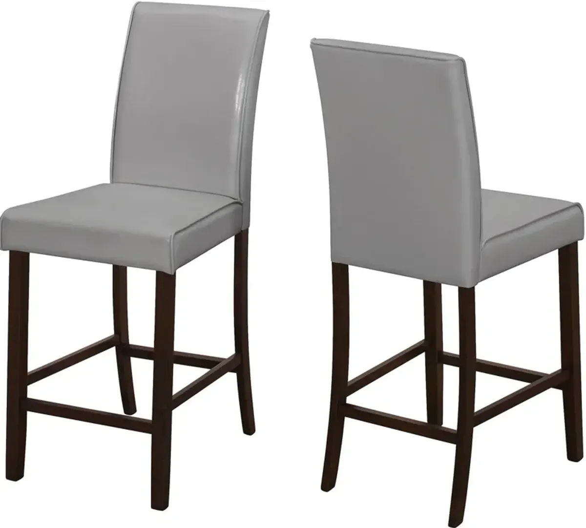 Nicholson Set of 2 Counter-Height Stools - Gray