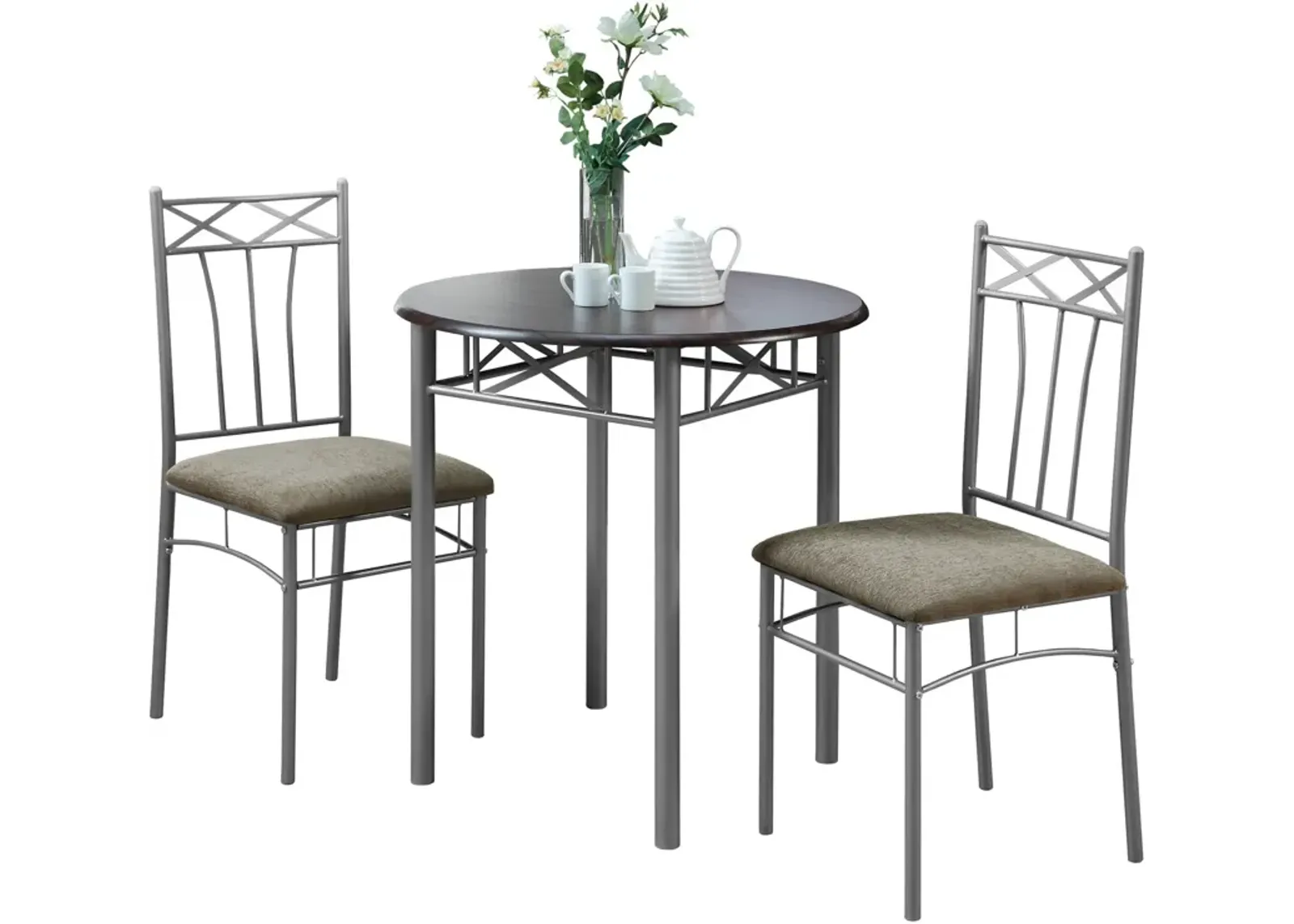 Layla Round Dining Table and 2 Dining Chairs