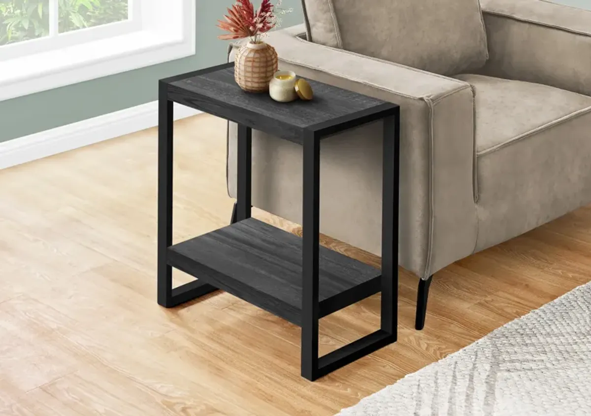 Doran End Table - Dark Gray/Black