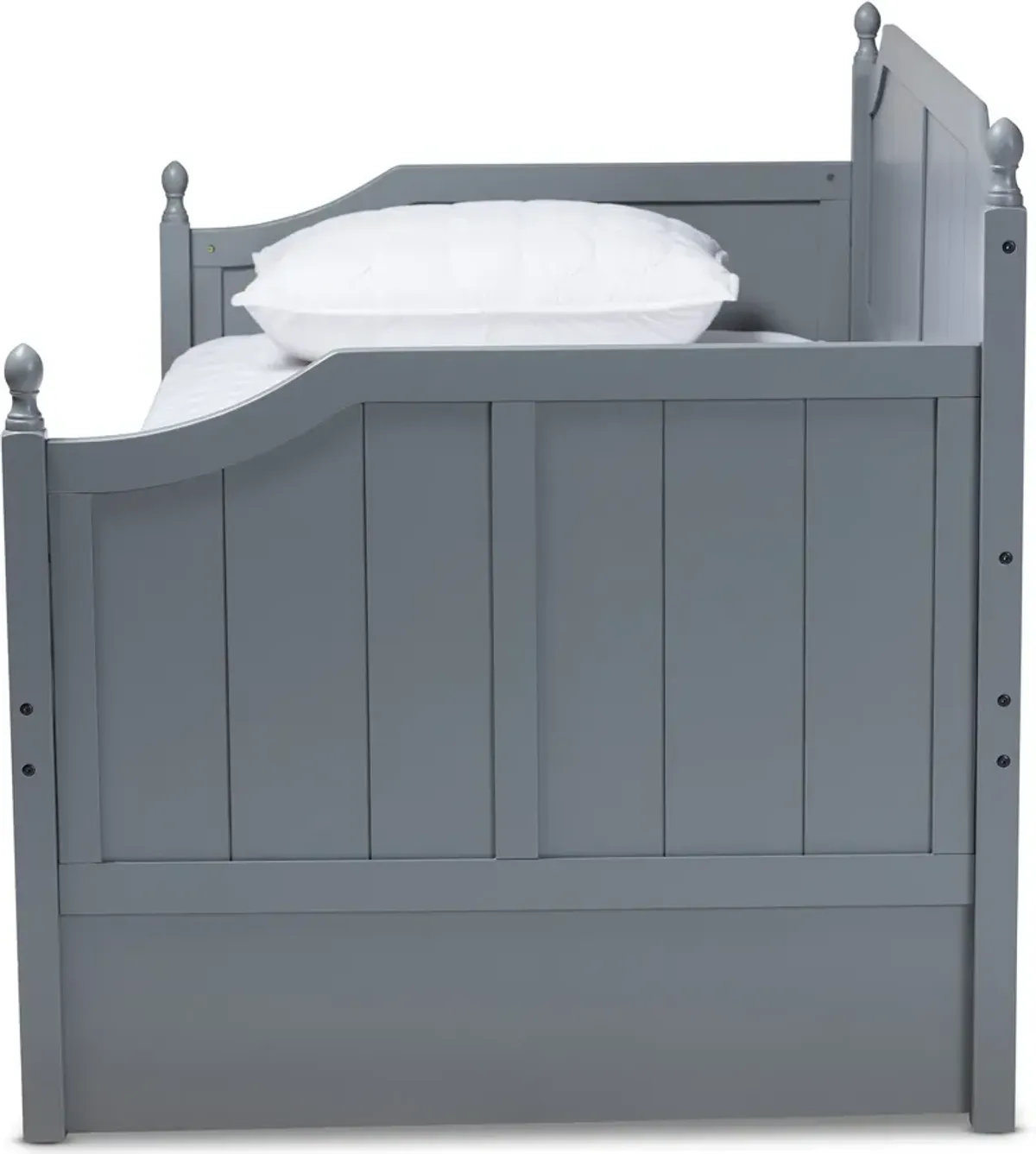 Ellamay Twin Daybed with Trundle - Gray