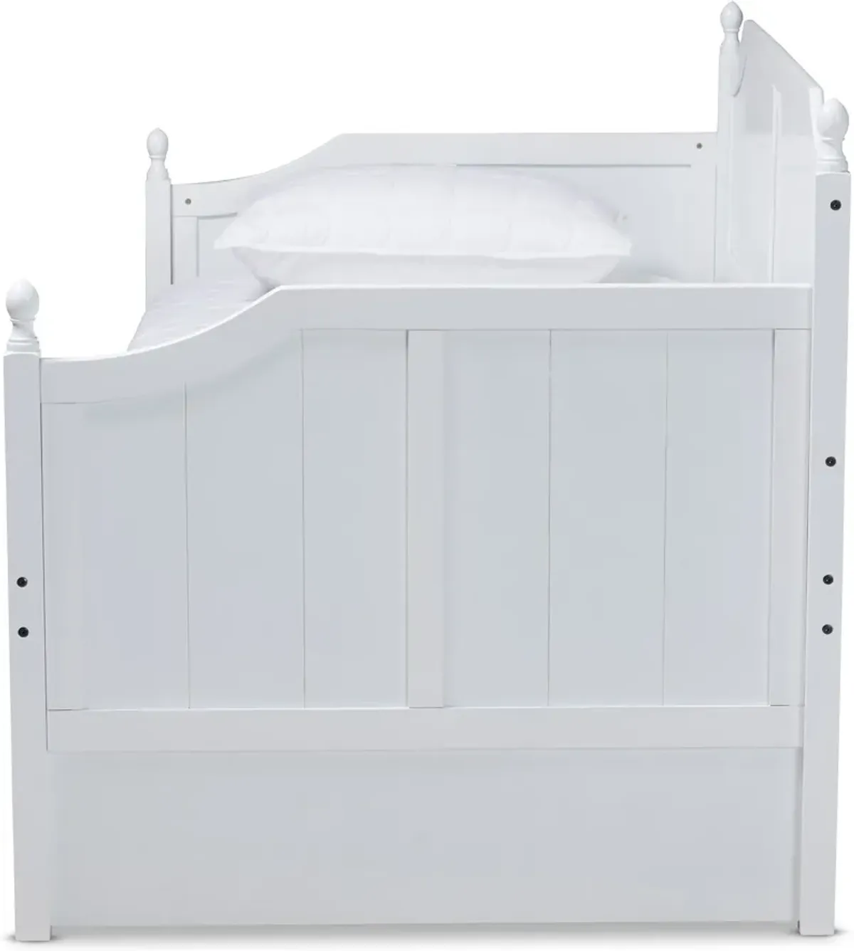 Ellamay Twin Daybed with Trundle - White