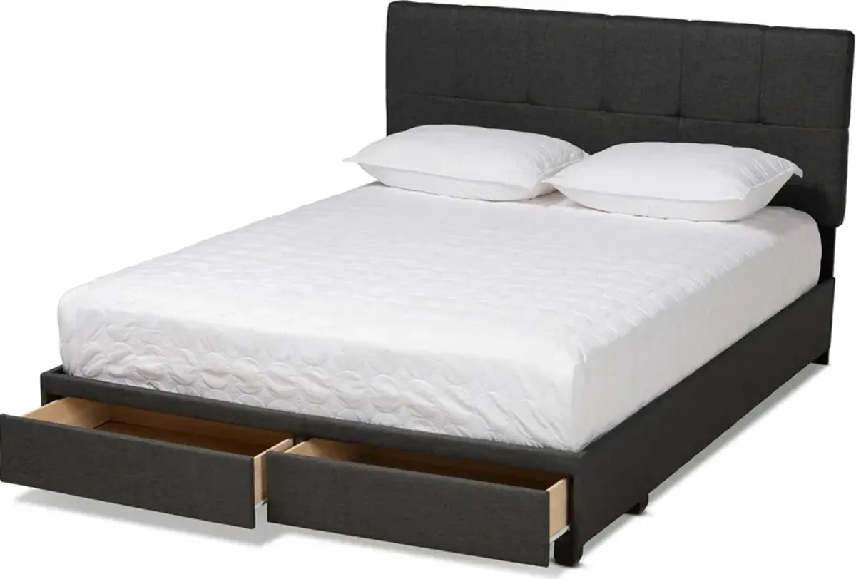 Alondra King Upholstered Platform Storage Bed