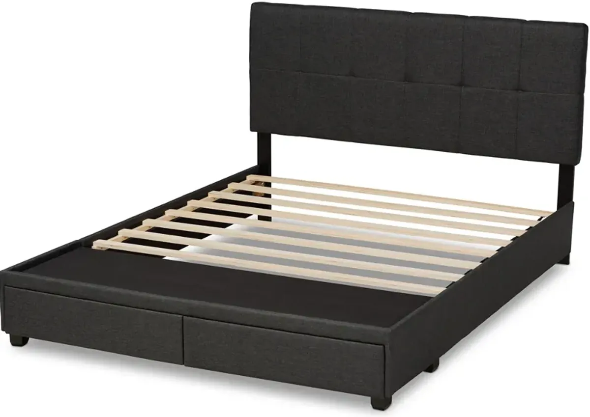 Alondra King Upholstered Platform Storage Bed