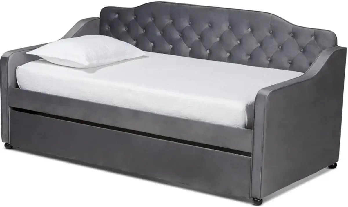 Juana Twin Upholstered Daybed with Trundle