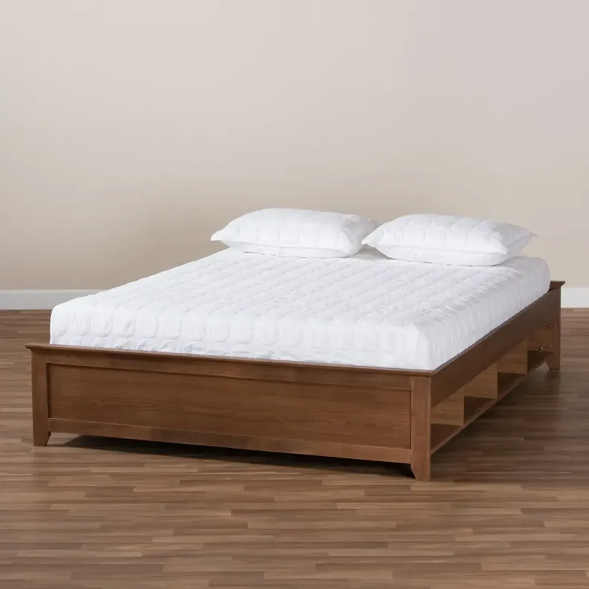 Felizia Queen Platform Bed - Ash Walnut