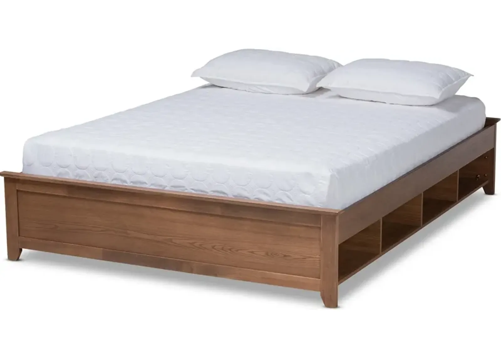 Felizia Queen Platform Bed - Ash Walnut