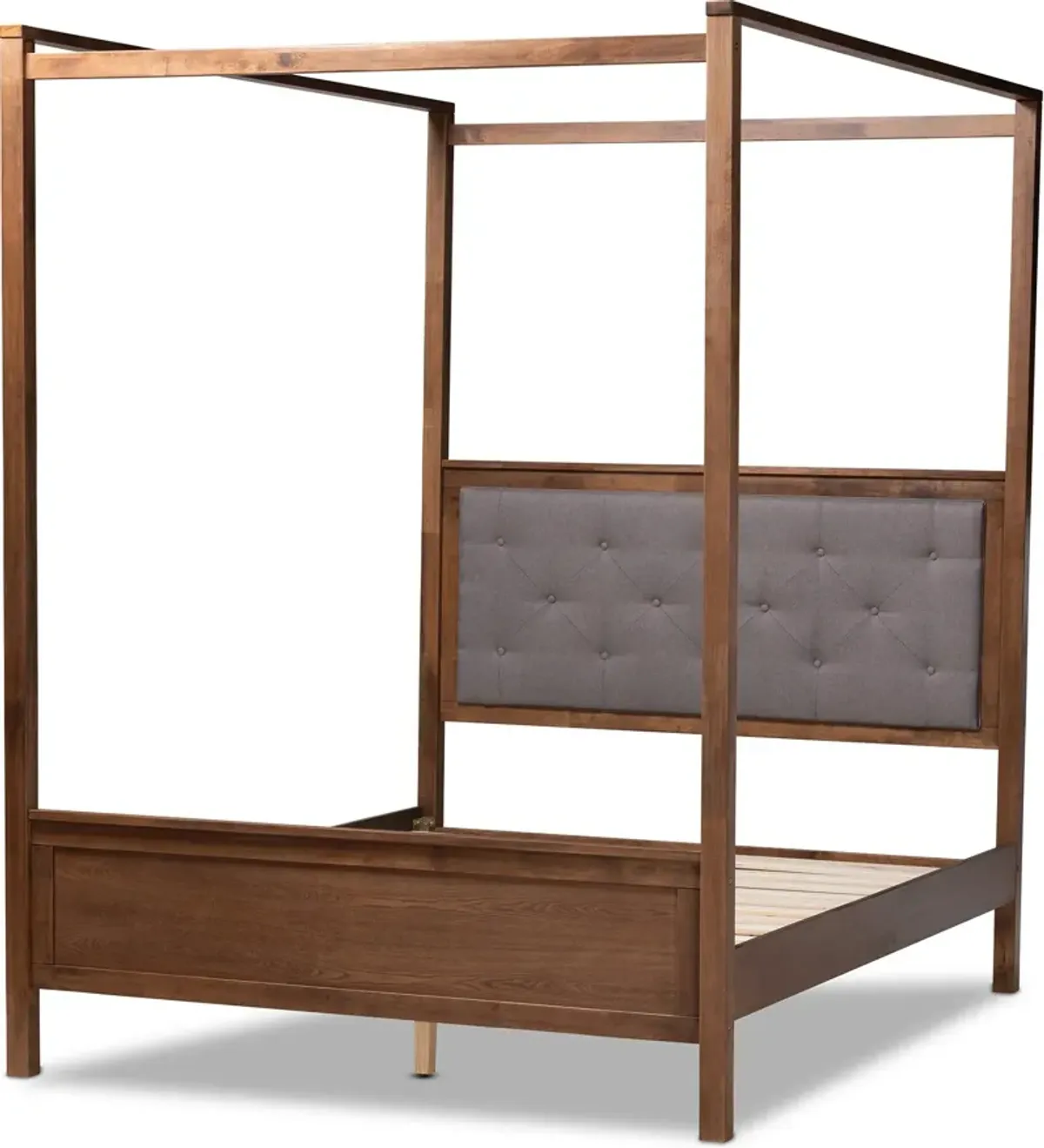 Alejandra Queen Upholstered Platform Canopy Bed