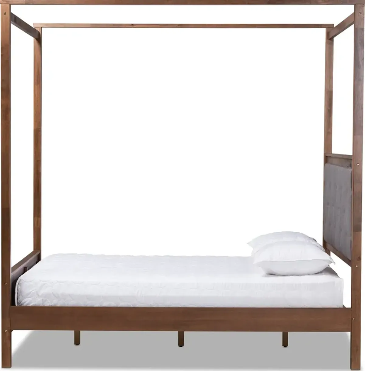 Alejandra Queen Upholstered Platform Canopy Bed