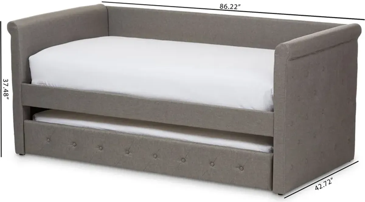 Azora Twin Upholstered Daybed with Trundle