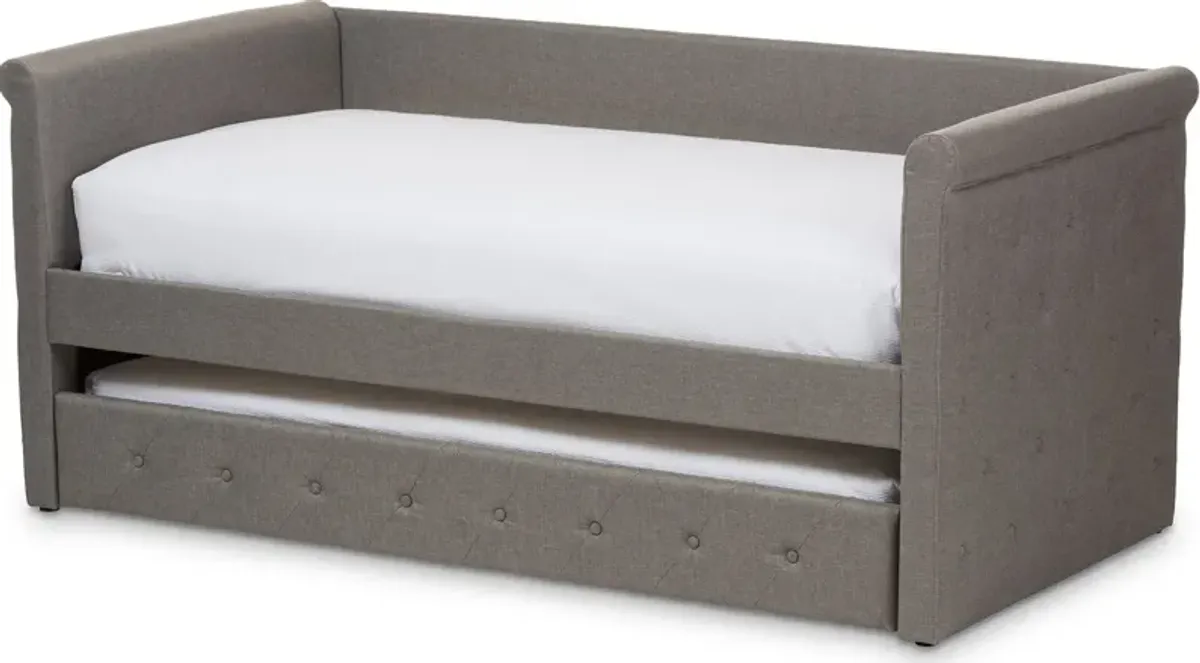 Azora Twin Upholstered Daybed with Trundle