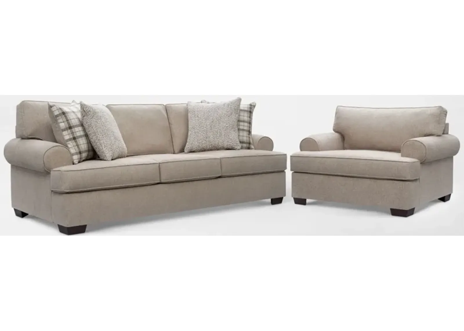 Emory Sofa and Chair - Beige