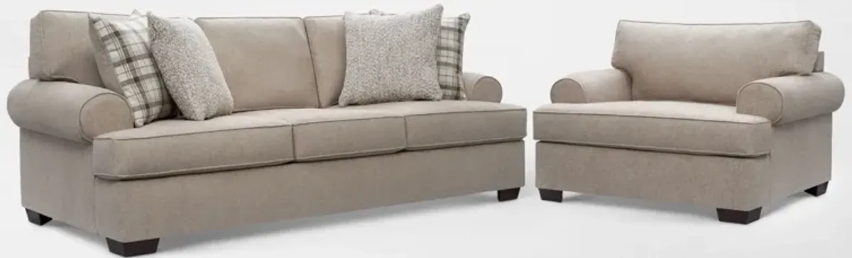 Emory Sofa and Chair - Beige