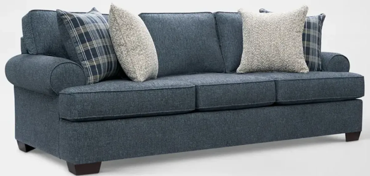 Emory Sofa and Loveseat - Navy