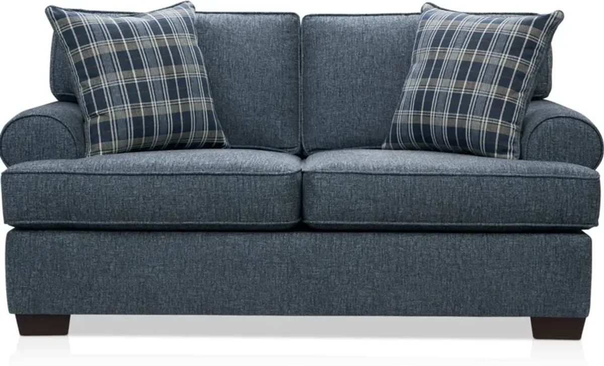 Emory Sofa and Loveseat - Navy