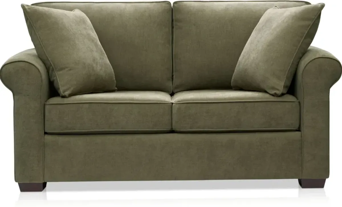 Milly Sofa and Loveseat Set - Olive