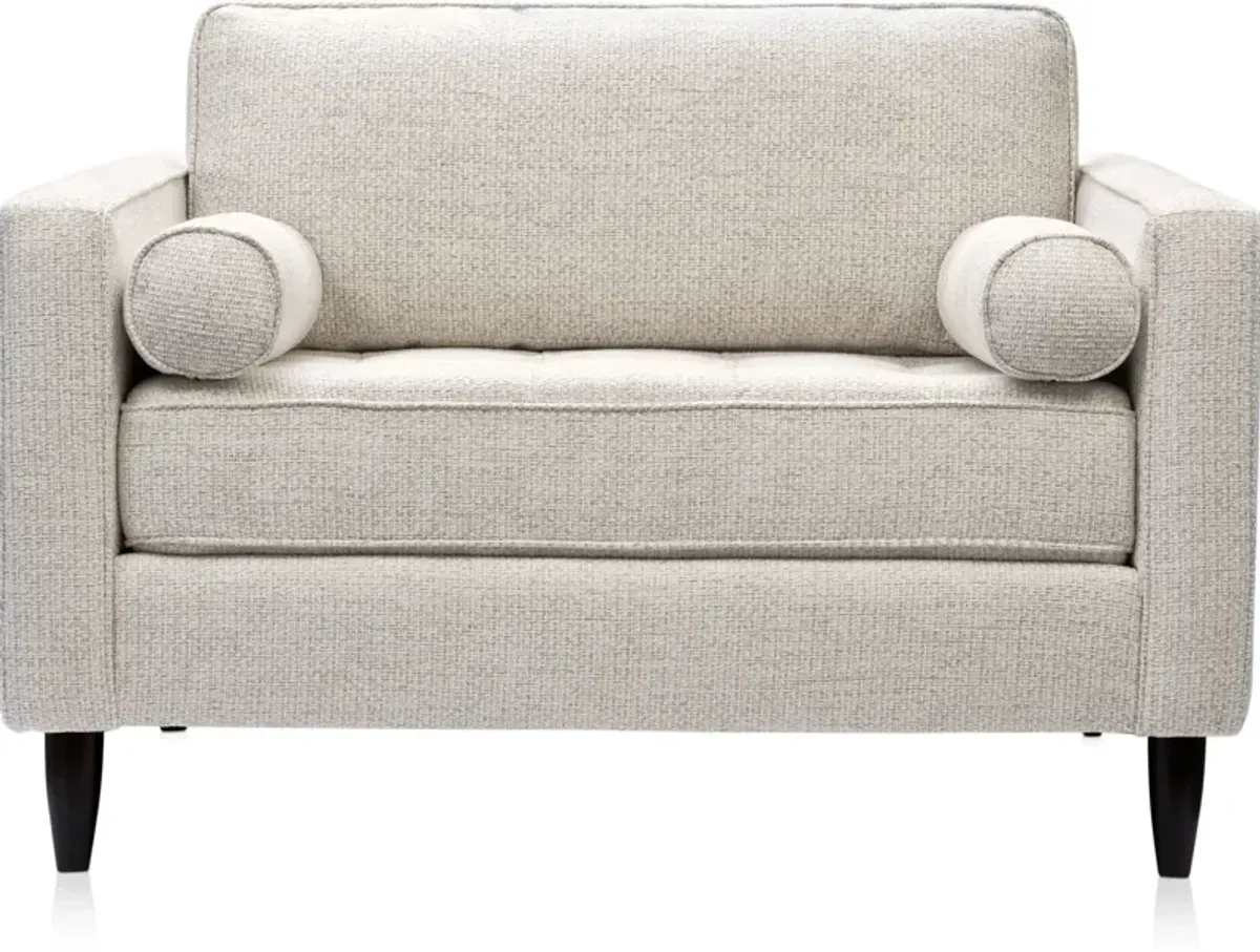 Brie Sofa, Loveseat, Chair and a Half and Ottoman Set - Beige