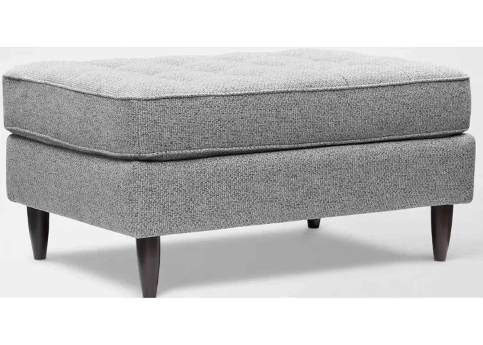 Brie Ottoman - Gray