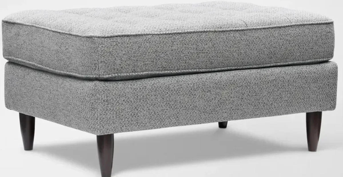 Brie Ottoman - Gray