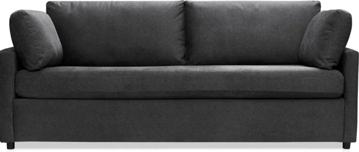 Lena Sofa and Loveseat Set - Charcoal