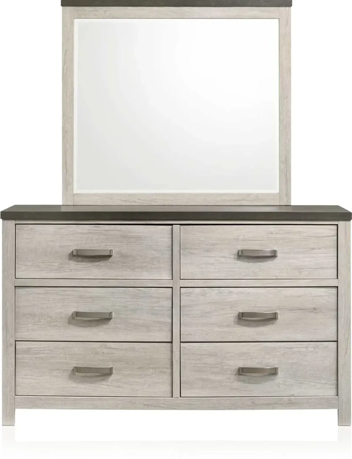 Ryland 5-Piece Twin Youth Panel Bedroom Set with Dresser and Mirror