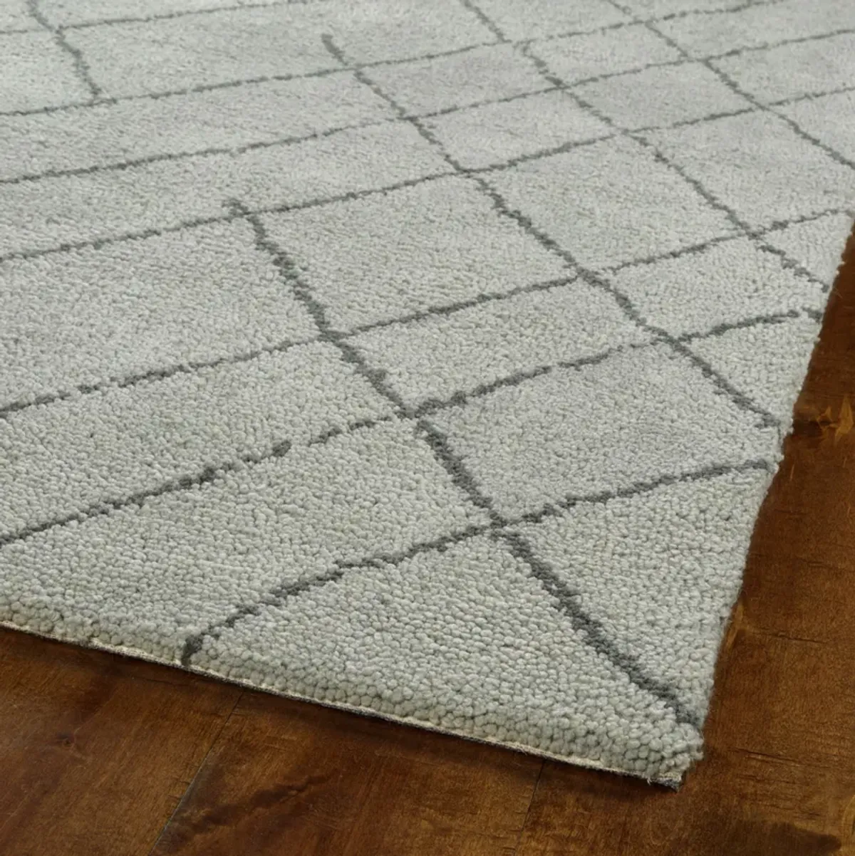 Brioche 2'x 8' Runner Rug - Silver