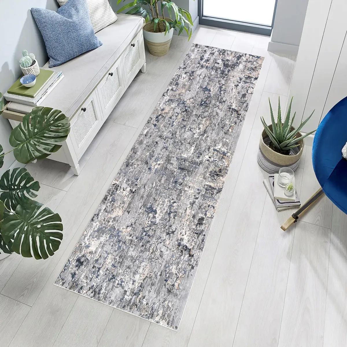 Branford 2' x 8' Area Rug - Gray