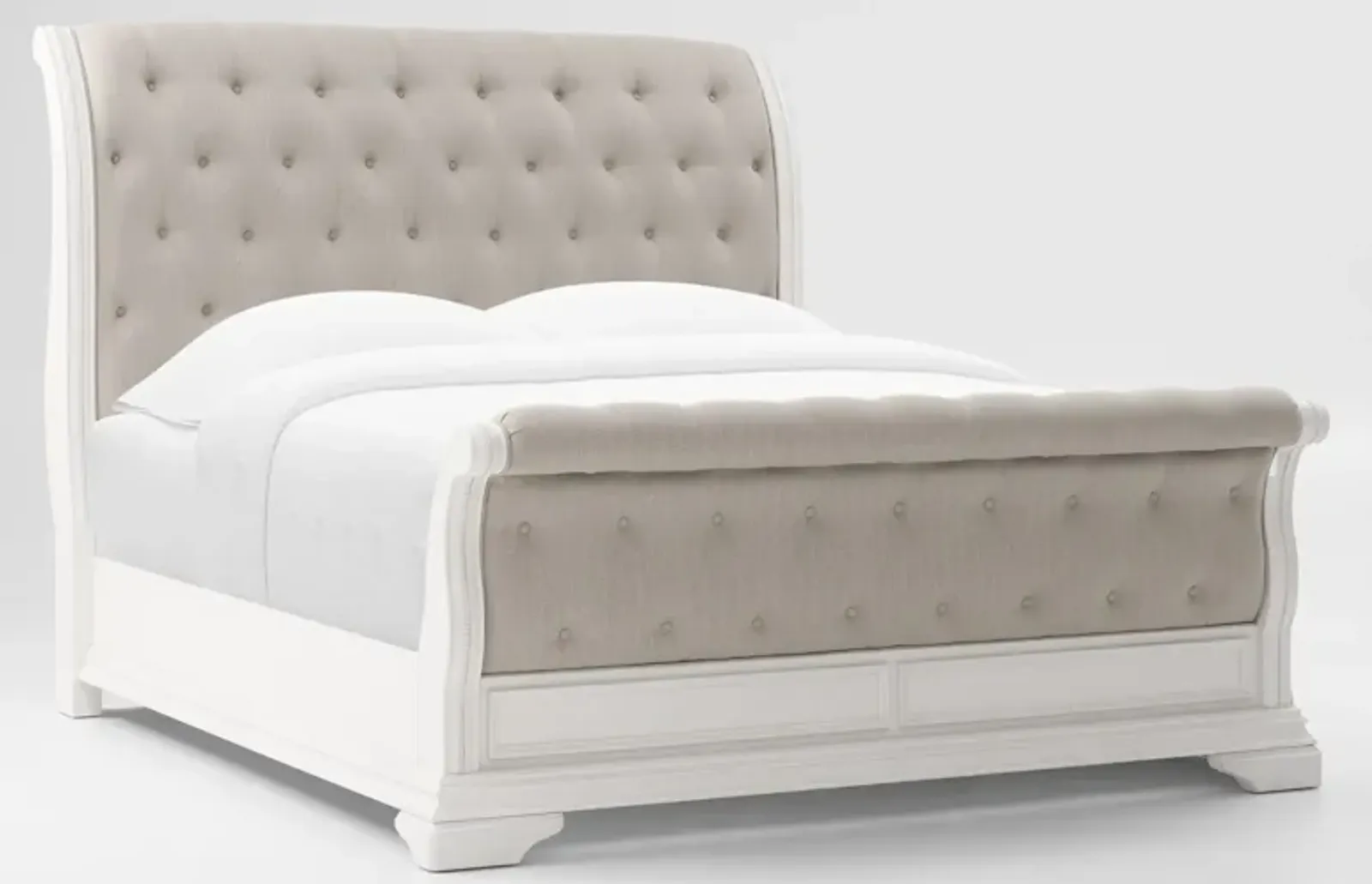 Mayfair Queen Upholstered Sleigh Bed