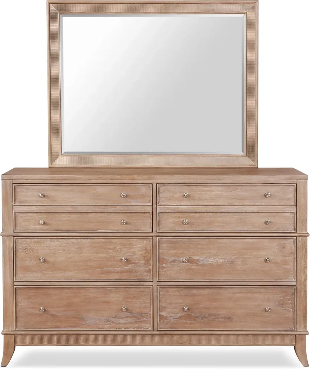 Hazel Dresser and Mirror - Latte