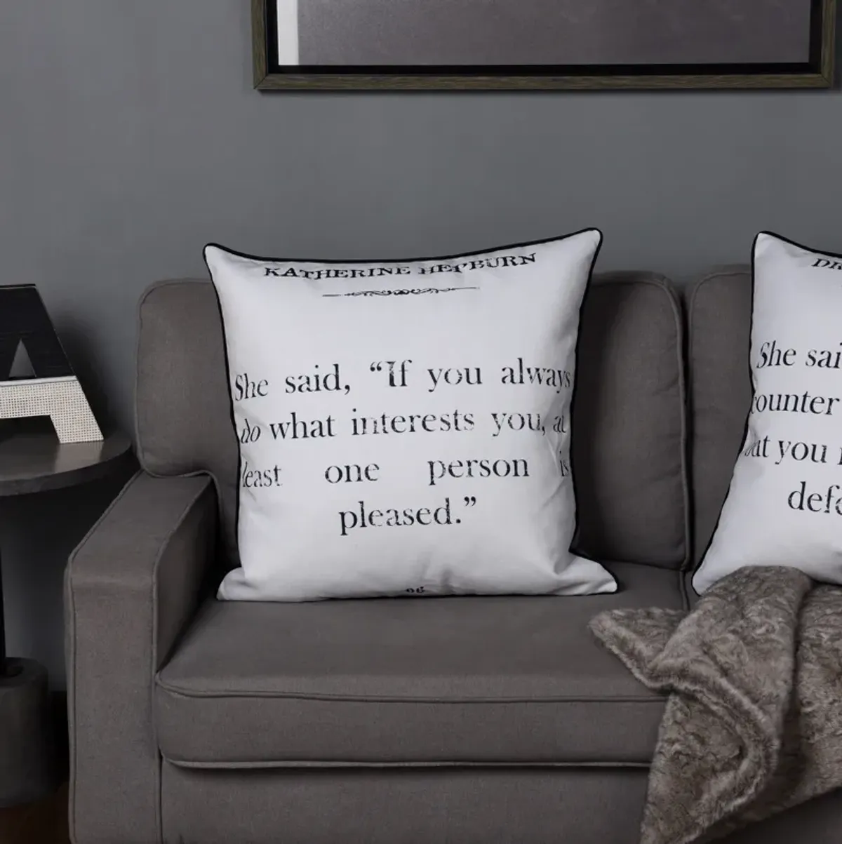 Katharine Hepburn Accent Pillow