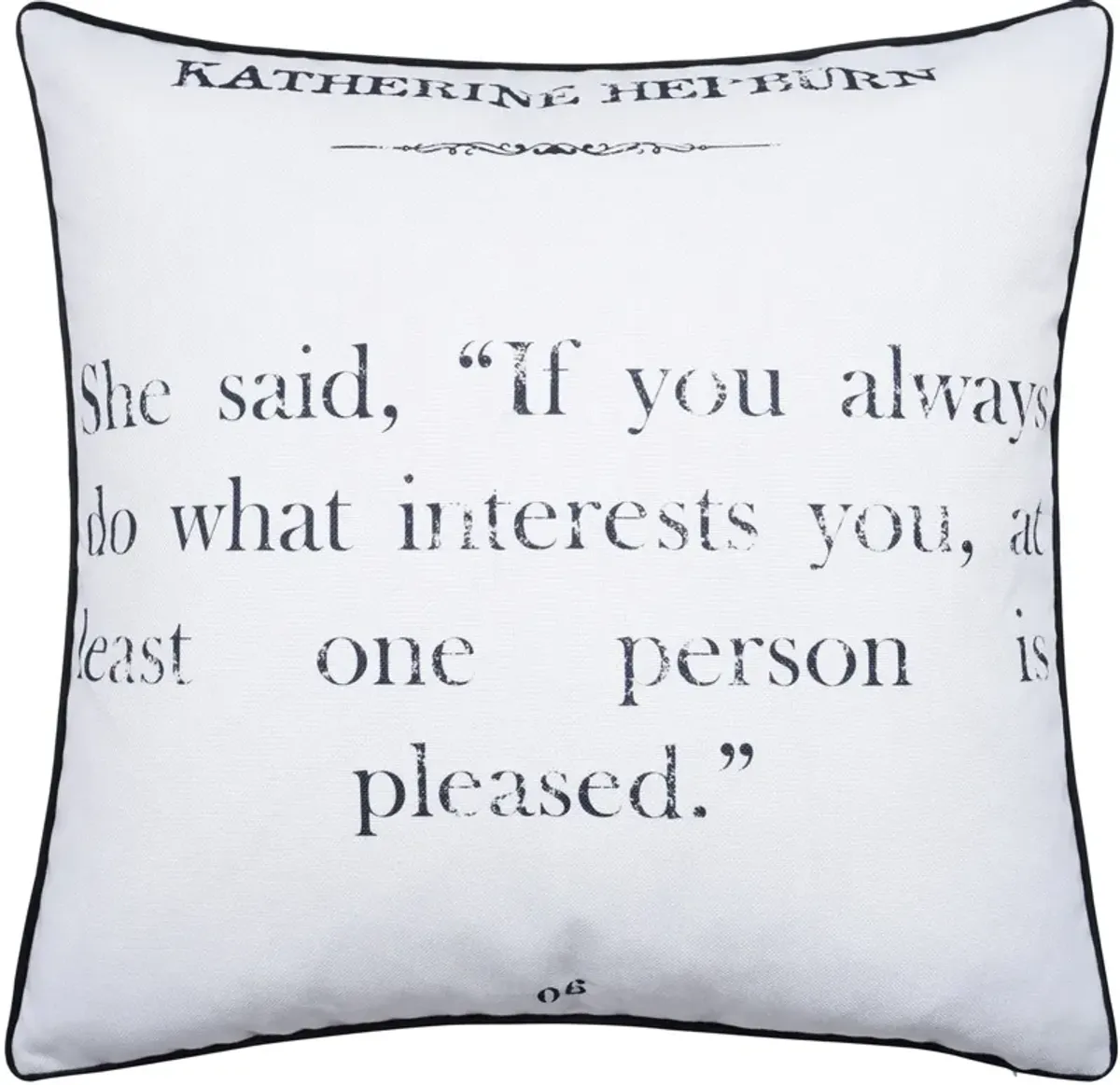 Katharine Hepburn Accent Pillow