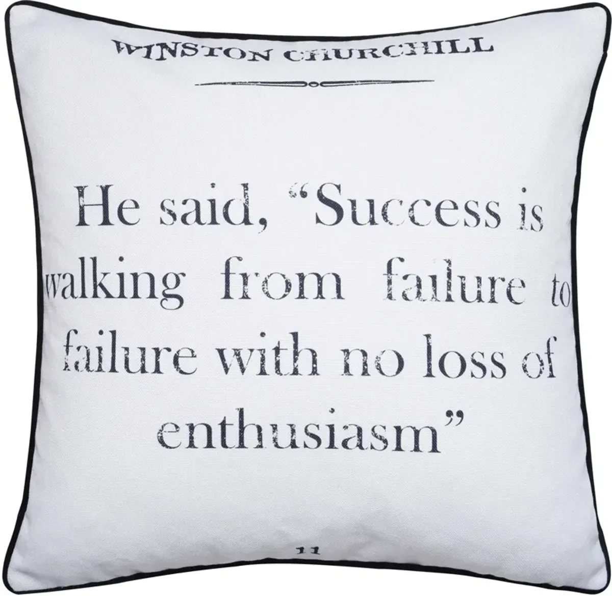 Winston Churchill Accent Pillow