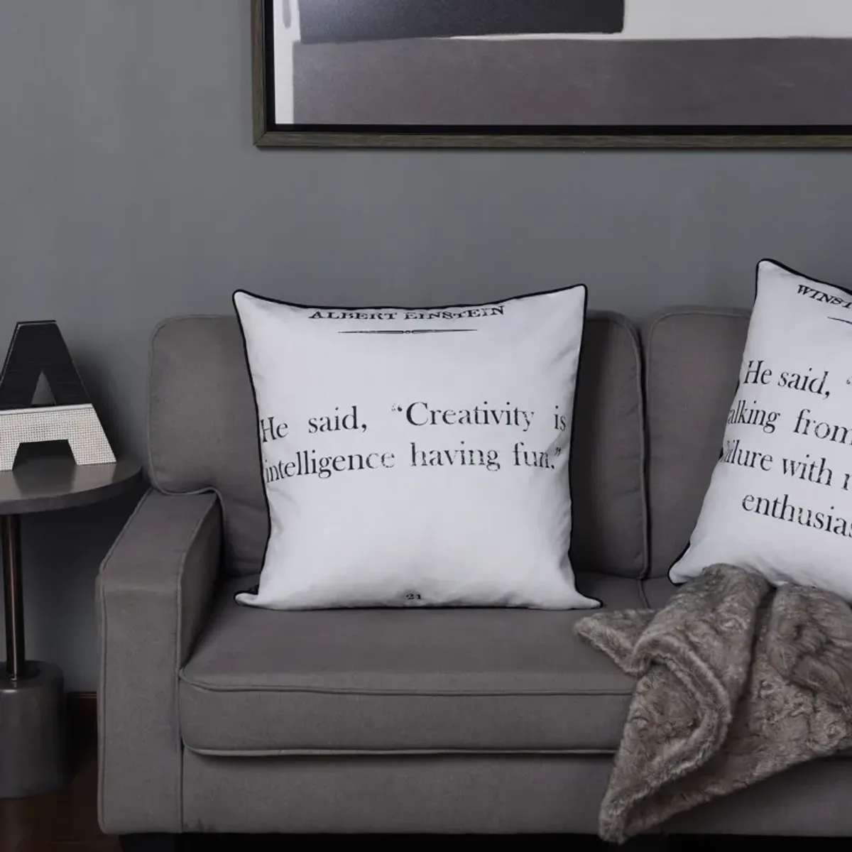 Albert Einstein Accent Pillow